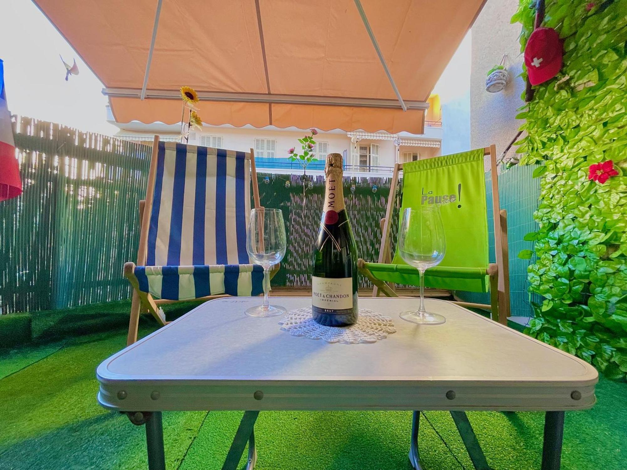 Confortable Studio A Nice Centre Cote Plage Bel Terrasse Paddle Екстер'єр фото