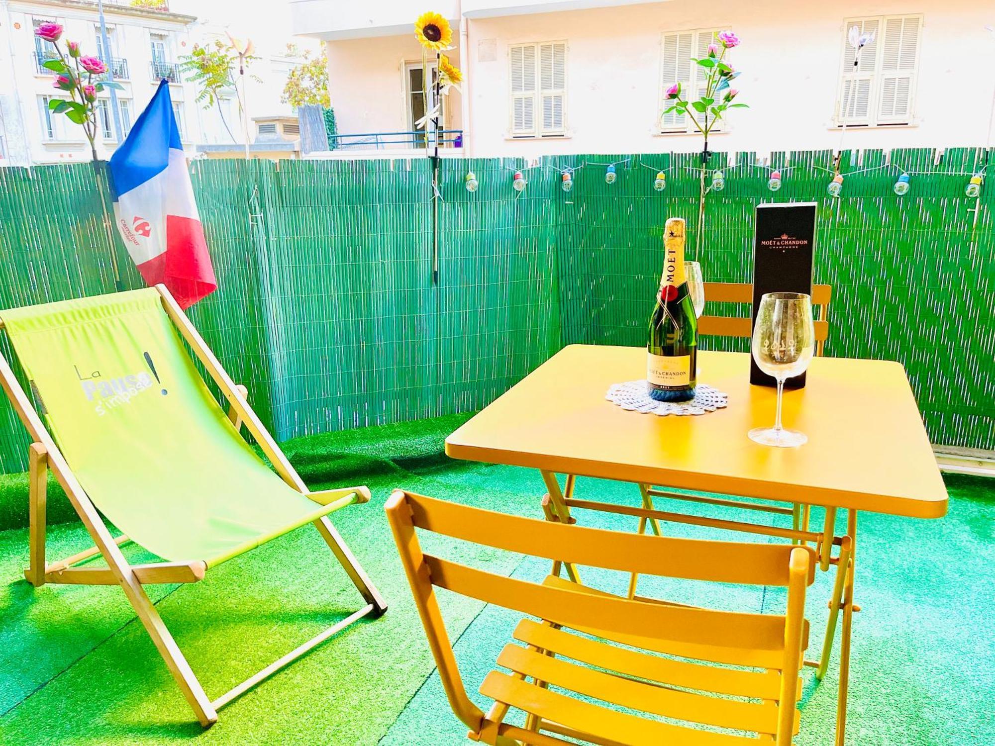 Confortable Studio A Nice Centre Cote Plage Bel Terrasse Paddle Екстер'єр фото