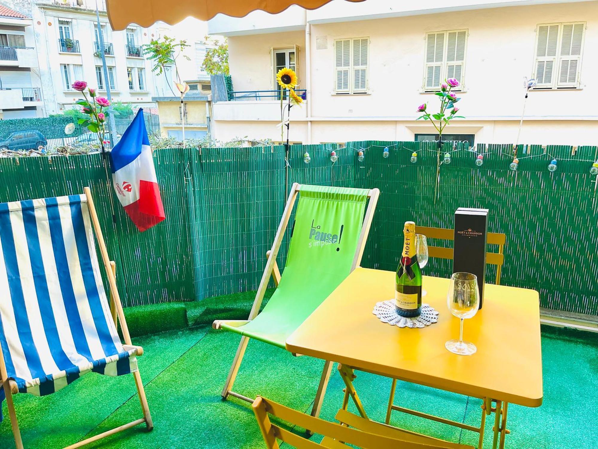 Confortable Studio A Nice Centre Cote Plage Bel Terrasse Paddle Екстер'єр фото